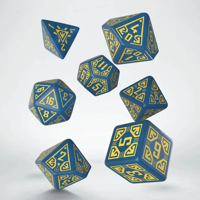 Arcade Blue & Yellow Dice Set - Image 2