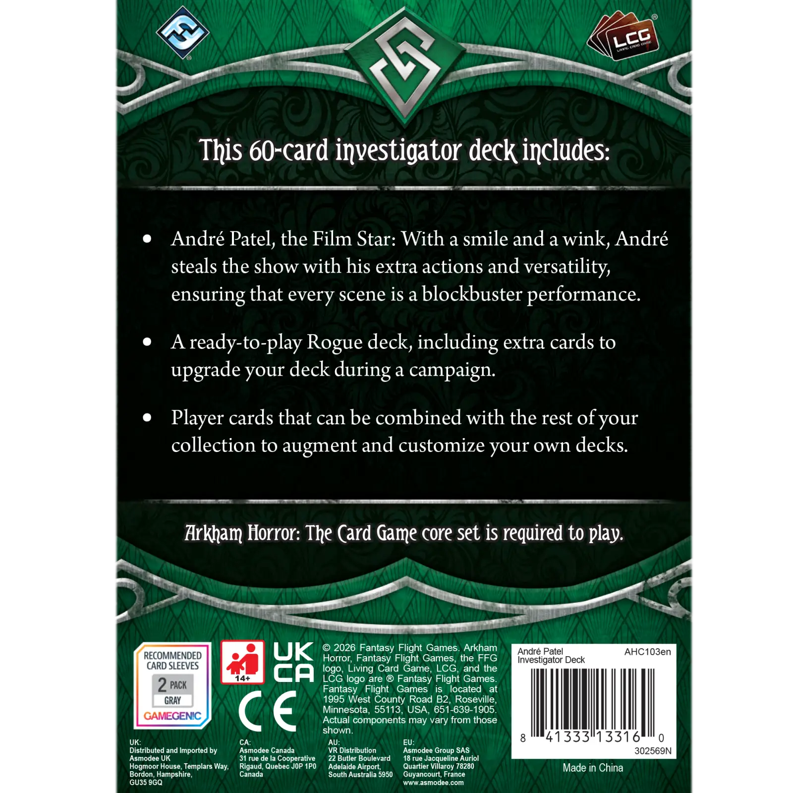Arkham Horror: The Card Game - Investigator Deck - Andre Patel (EN) - Image 4