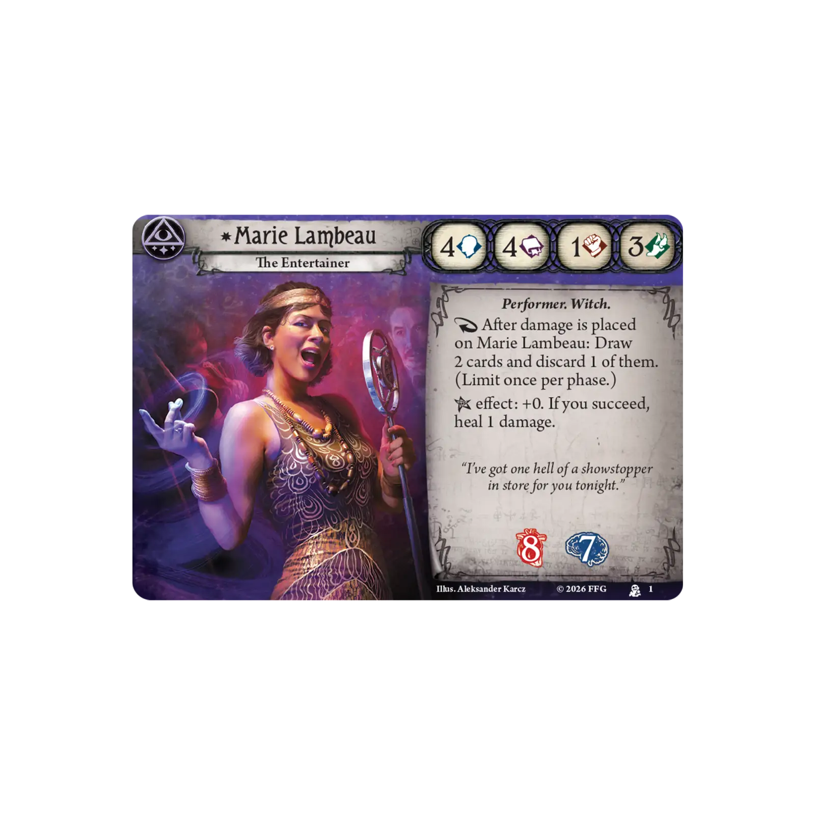 Arkham Horror: The Card Game - Investigator Deck - Marie Lambeau (EN) - Image 2