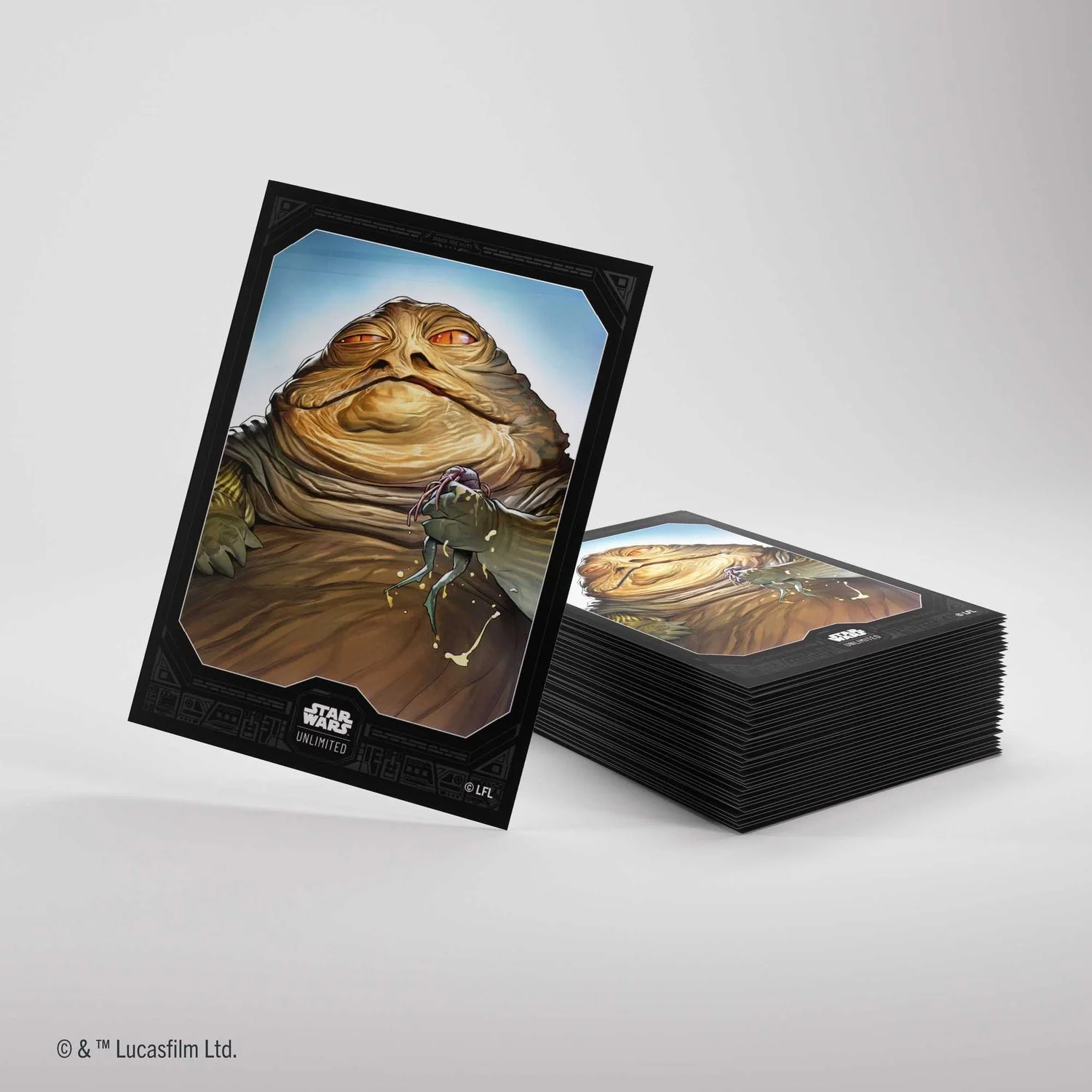 Art Sleeves: Star Wars Unlimited - Premium - Jabba The Hutt - Image 3