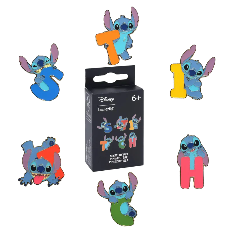 Blind Box: Loungefly - Pins - Stitch Letters & Poses
