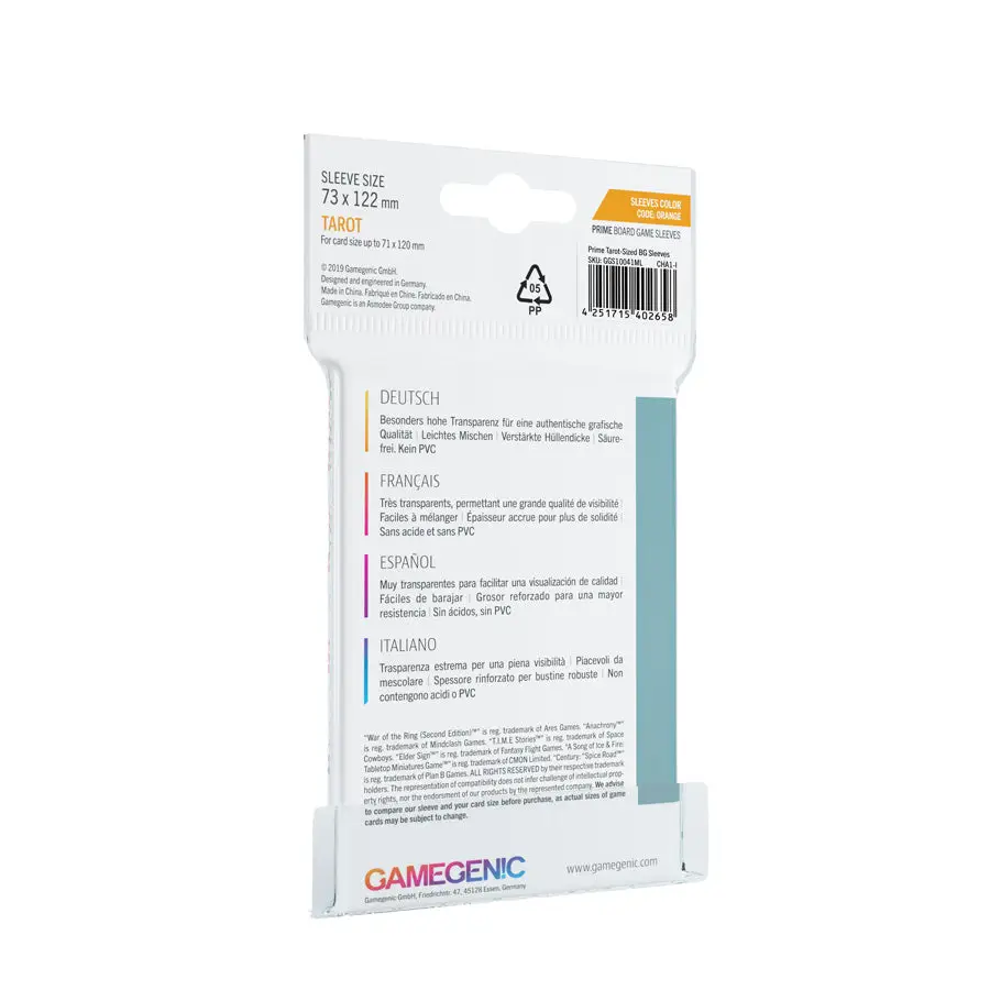 Board Game Sleeves: Prime - Tarot - Orange (50) - Image 2