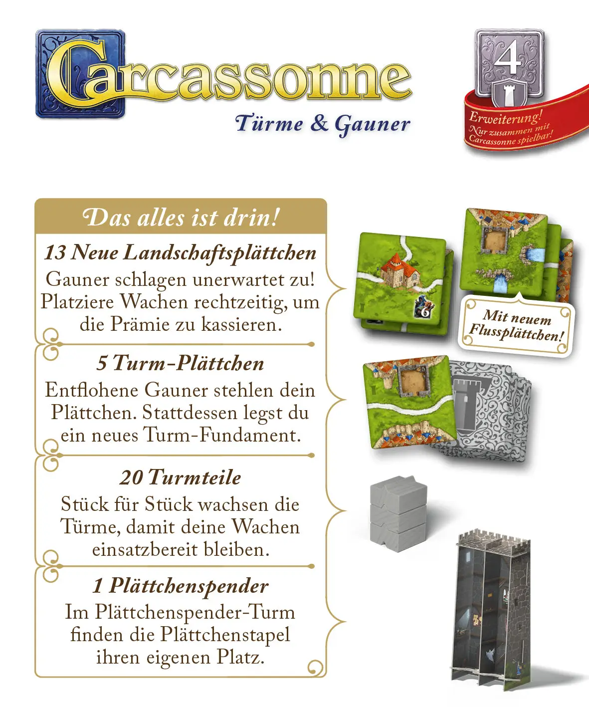 Carcassonne: Türme & Gauner (DE) - Image 2