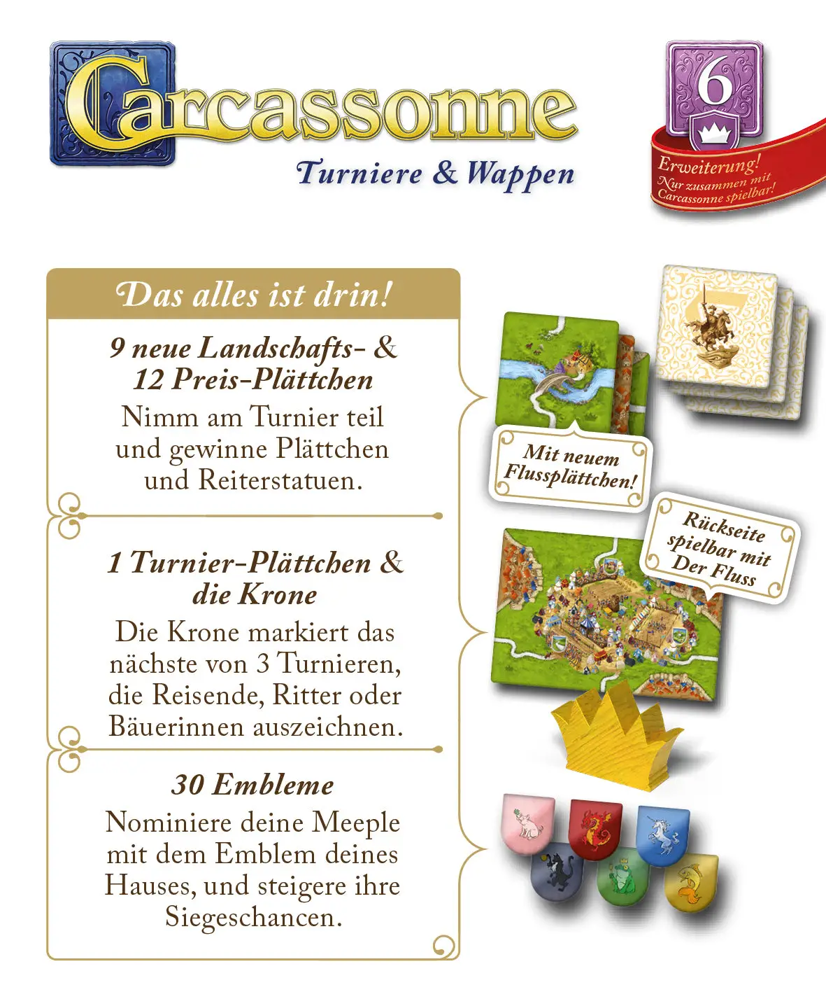 Carcassonne: Turniere & Wappen (DE) - Image 2