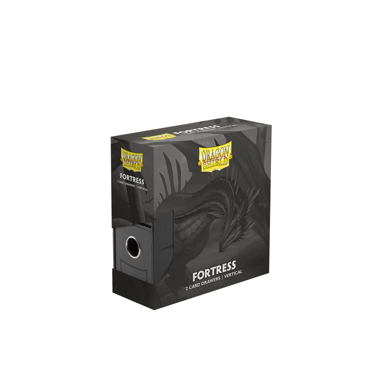 Card Drawers: Dragon Shield - Fortress - 2 Card - Vertical - Black