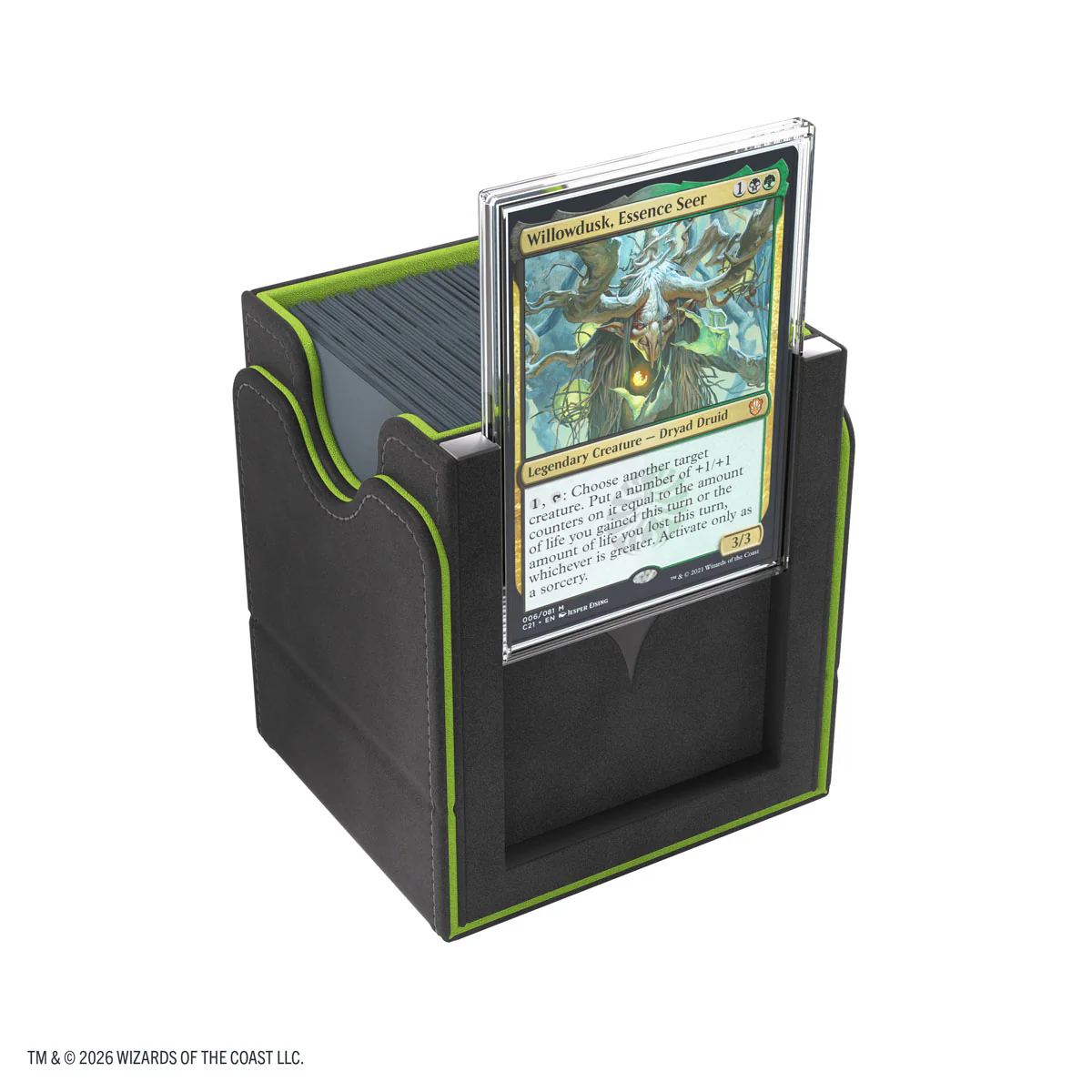 Deck Box: Squire 100+ XL - Magic The Gathering - Secrets of Strixhaven - Black / Green - Image 7