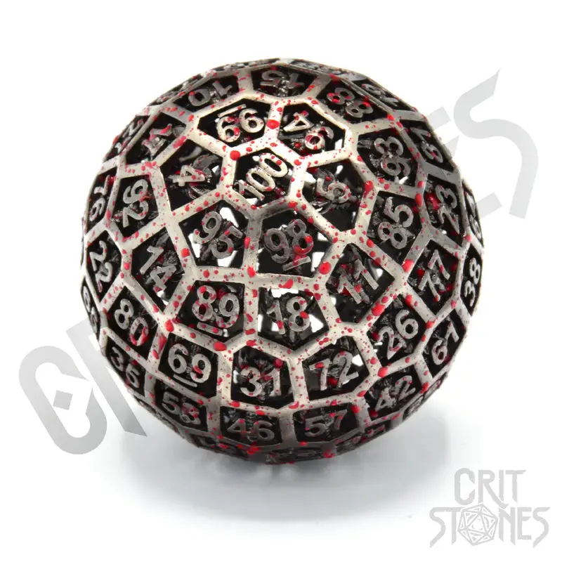 Dice: Metal - Hollow - d100 - Centigrave