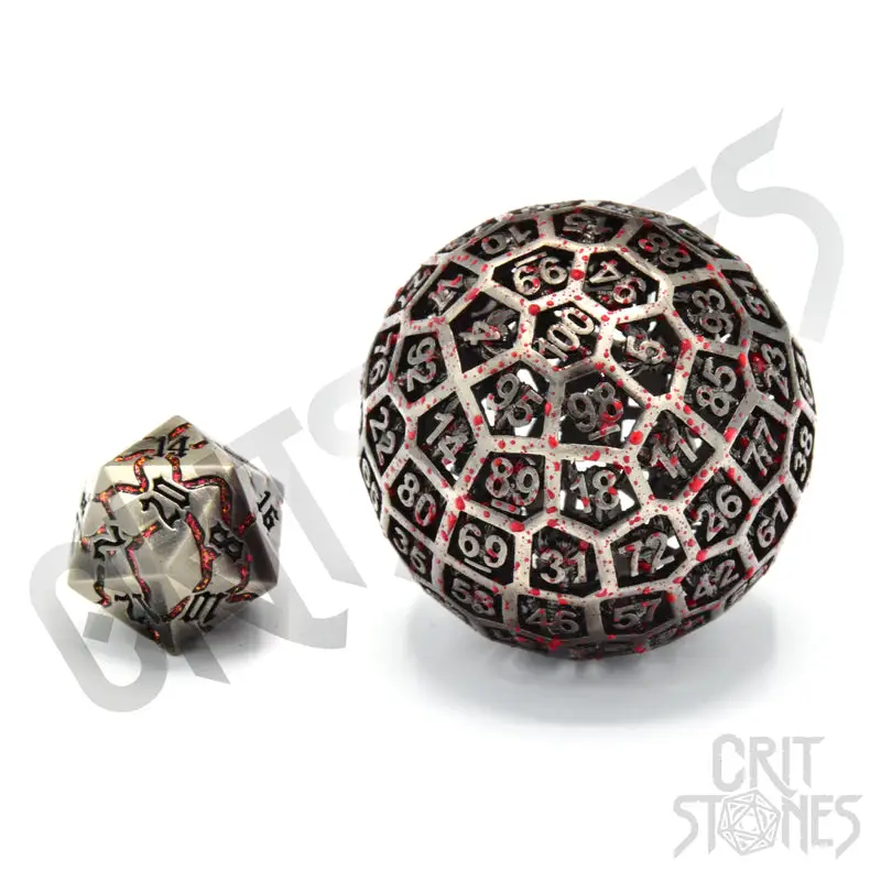 Dice: Metal - Hollow - d100 - Centigrave - Image 2