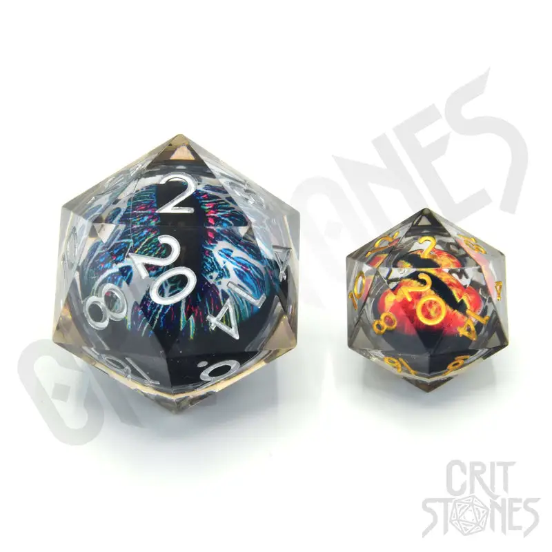 Dice: Resin - Sharp Edge - Floating Eye -  d20 - Spectrum Sentinel - Image 2