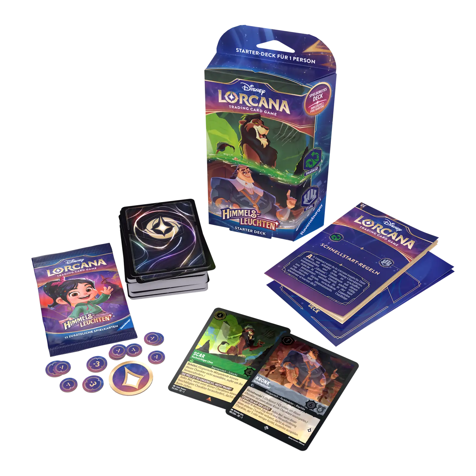Disney Lorcana: Himmelsleuchten - Smaragd/Stahl - Starter Deck (DE) - Image 2