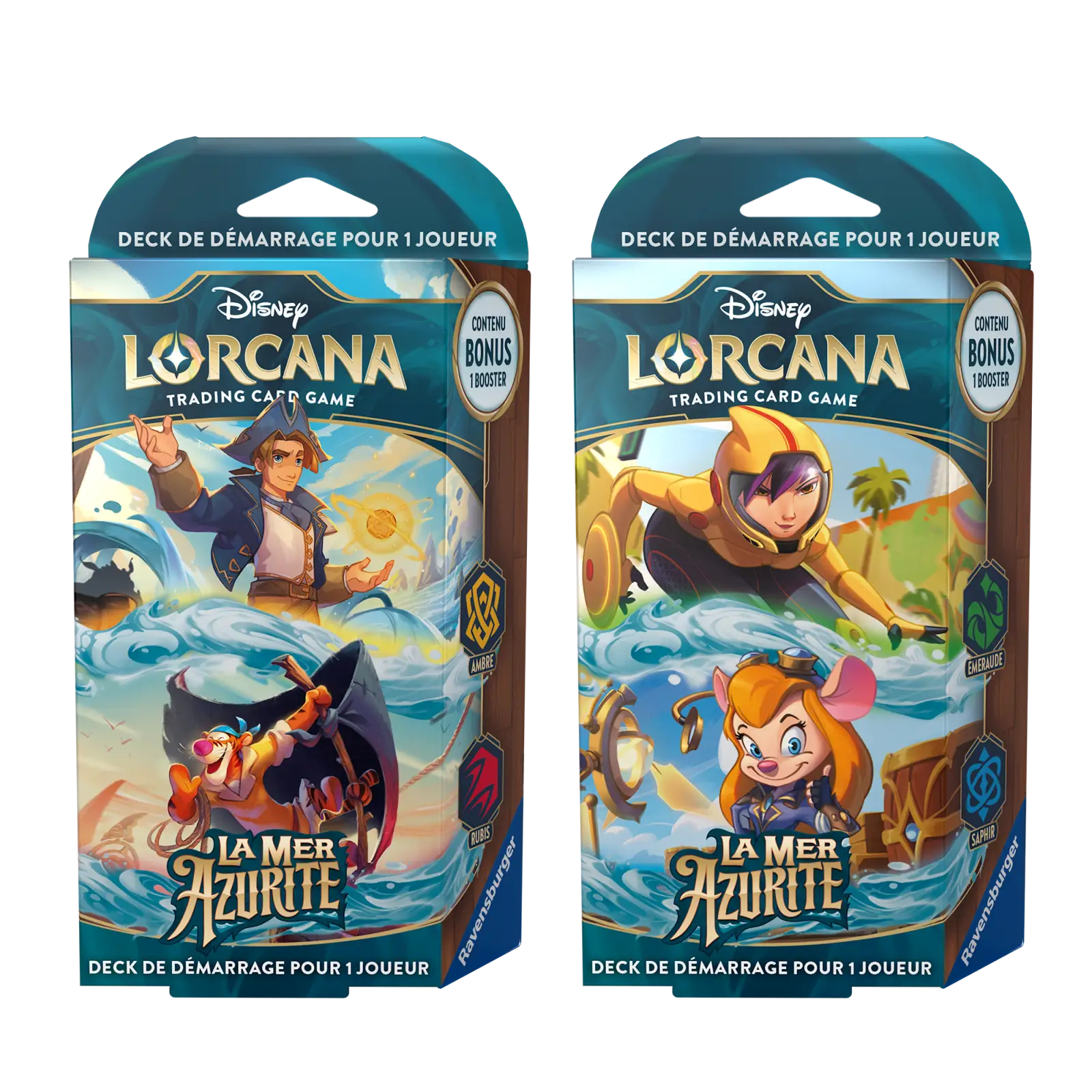 Disney Lorcana: La Mer Azurite - Ambre/Rubis - Starter Deck (FR) - Image 3
