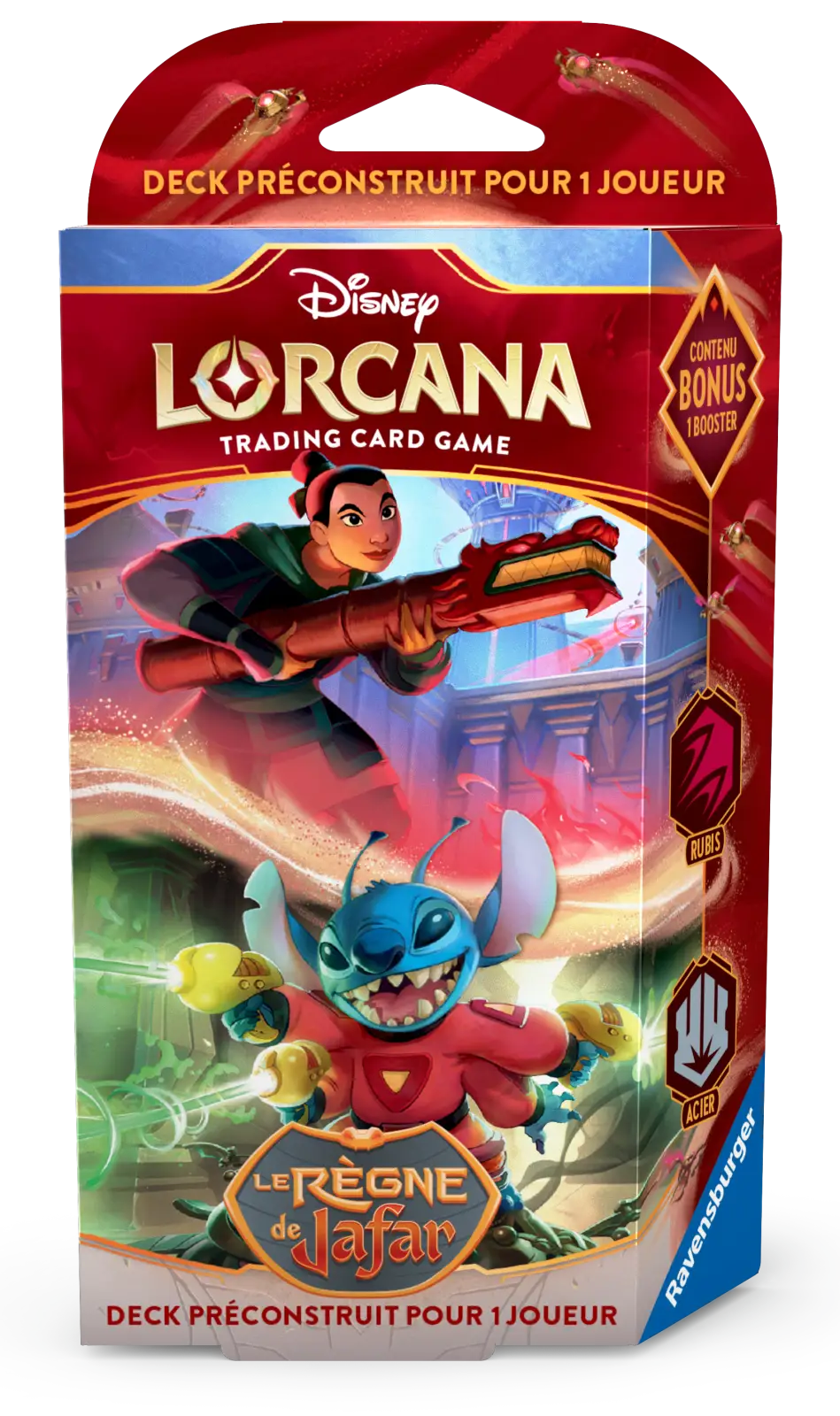 Disney Lorcana: Le Règne de Jafar - Rubis/Acier - Starter Deck (FR)