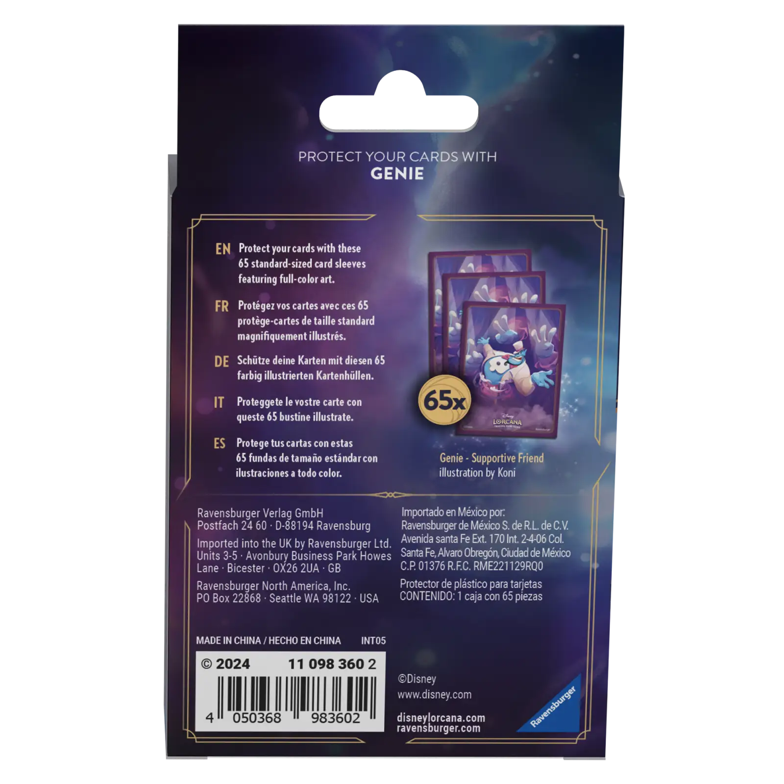 Art Sleeves: Disney Lorcana - Ursula's Return - Genie (65) - Image 2