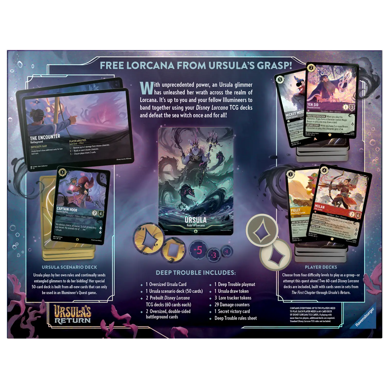 Disney Lorcana: Ursula's Return - Illumineer’s Quest - Deep Trouble (EN) - Image 2