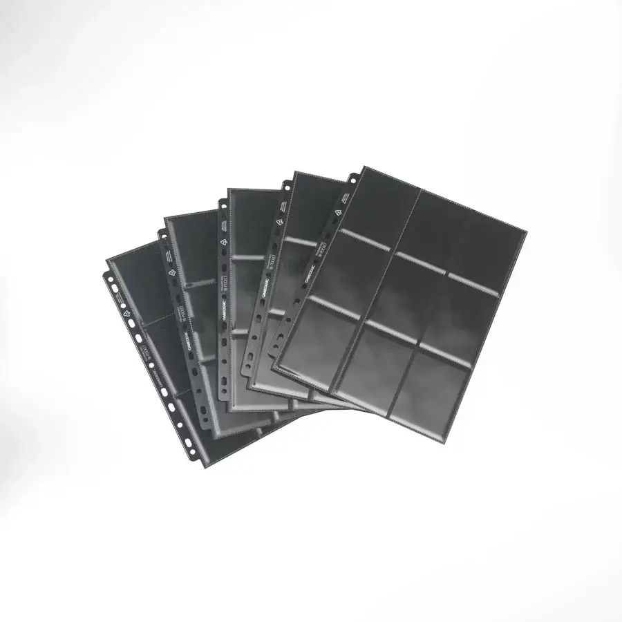 Gamegenic - 18-Pocket Pages - Side-Loading - Black - Image 2