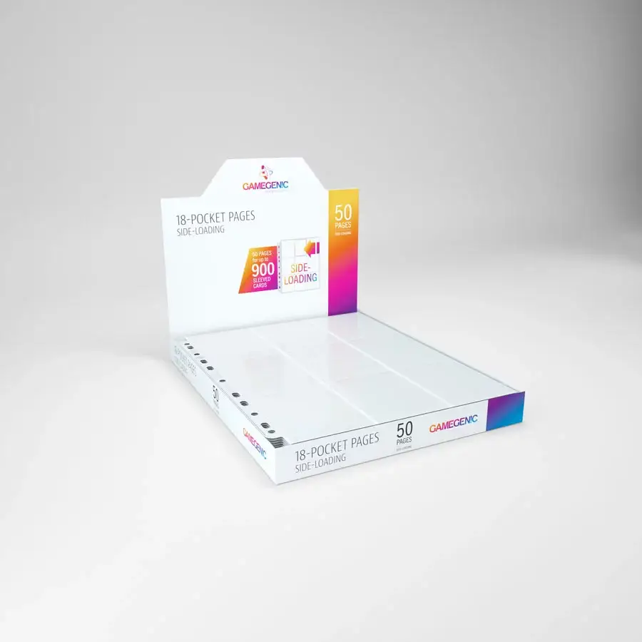 Pocket Pages: Gamegenic - 18-Pocket Pages - Side-Loading - Singles - White