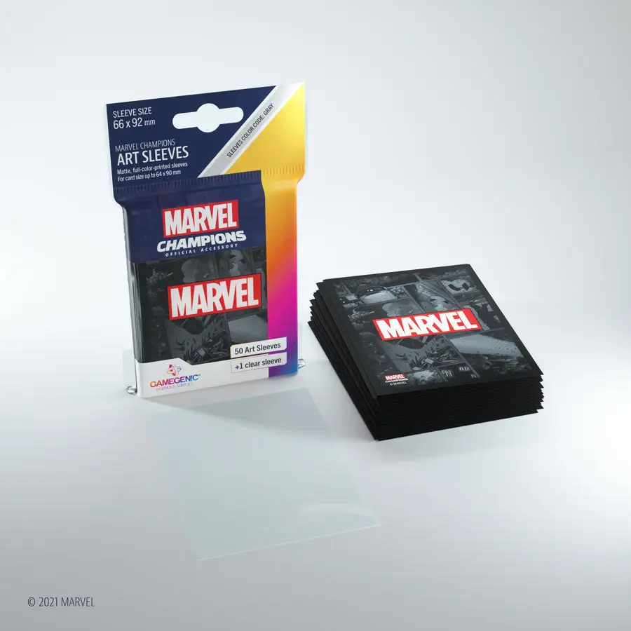 Art Sleeves: Marvel Champions - Marvel Black (50+1) - Image 2