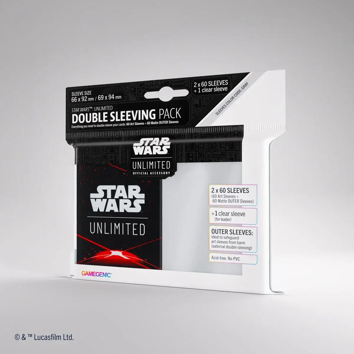 Double Sleeving Pack: Star Wars Unlimited - Card Back Red