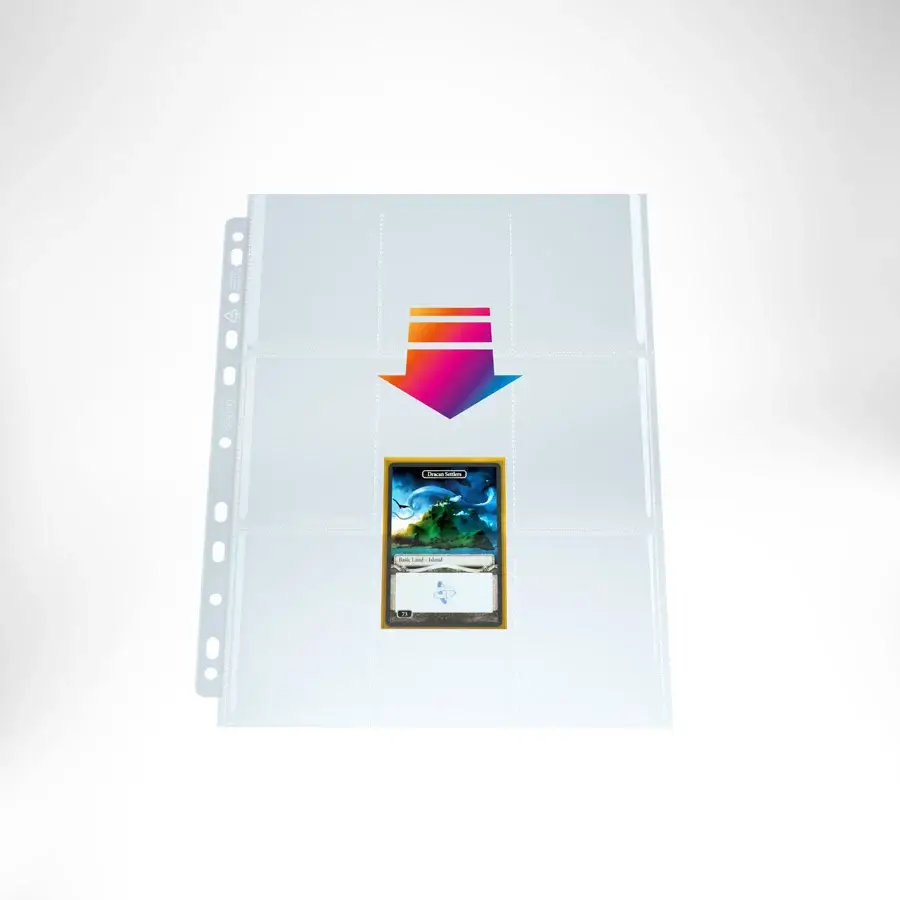 Pocket Pages: Gamegenic - Ultrasonic - 9-Pocket Pages - Top-Loading - Singles- Clear - Image 2