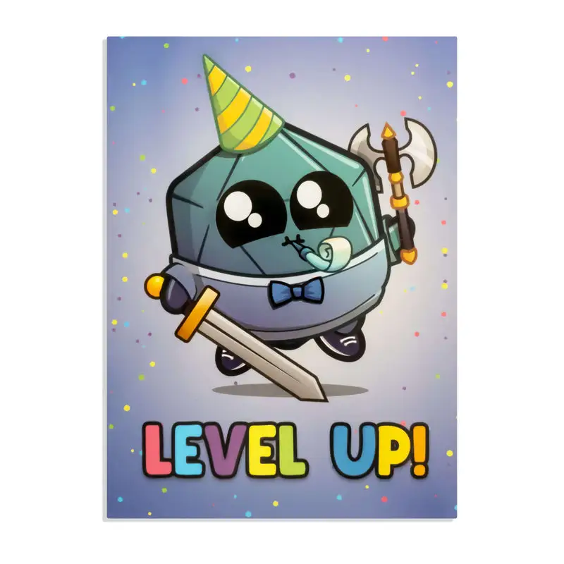 Greeting Card: Leveled Up