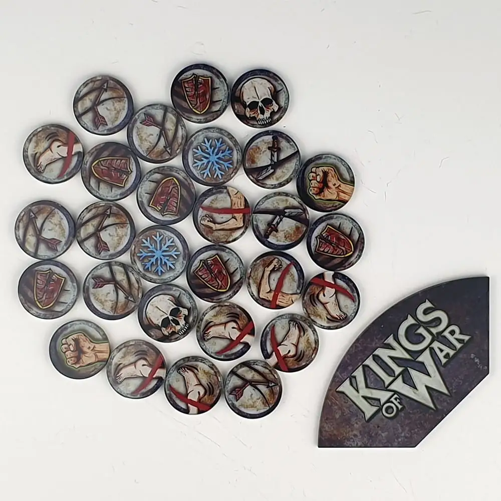 Kings of War: Arc Template & Game Token Set