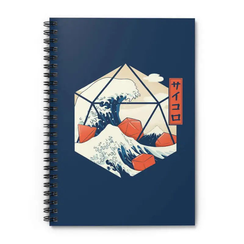 Notebook: Spiral - Great wave of Dice