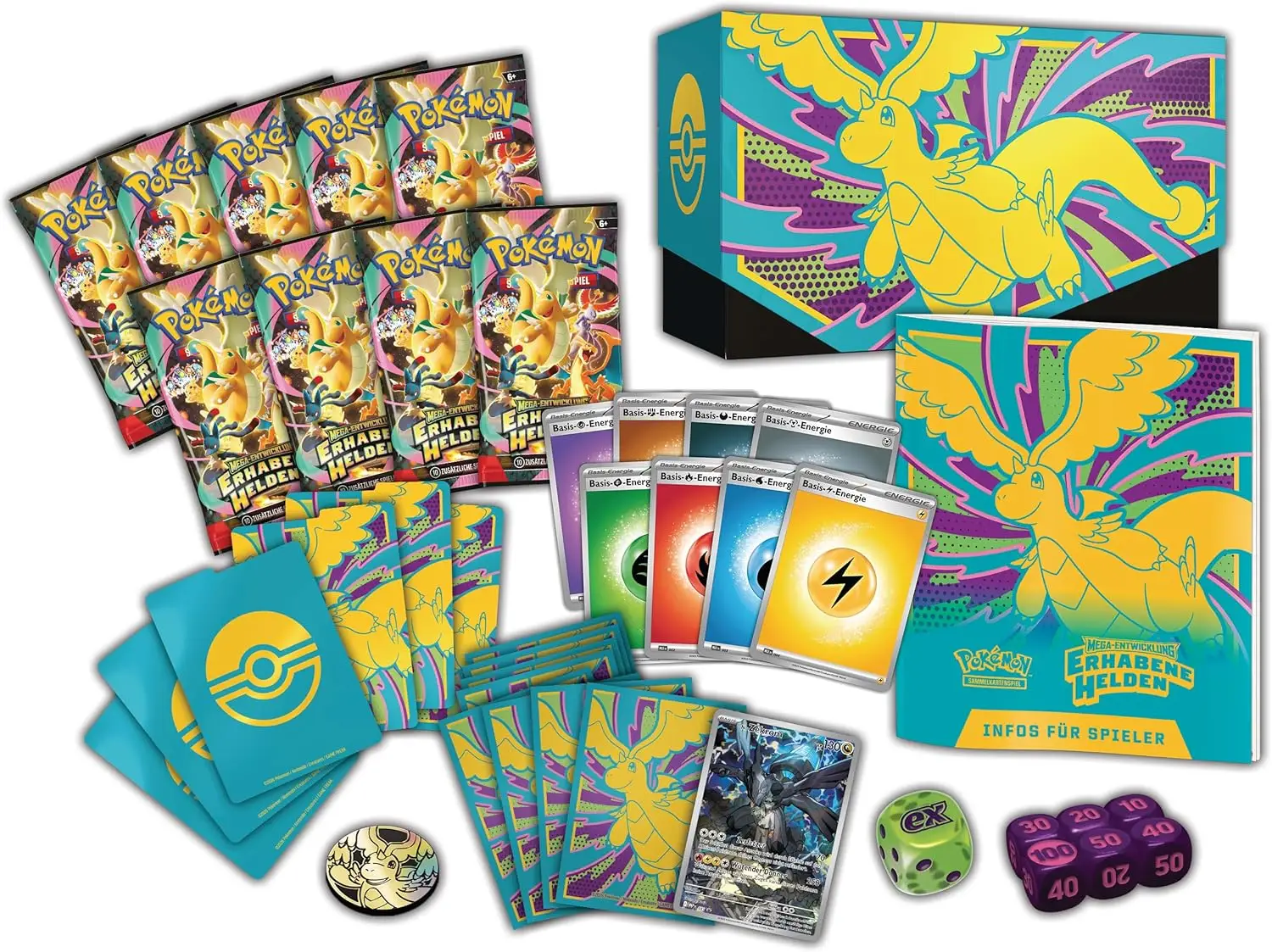 Pokémon TCG: Mega-Entwicklung - Erhabene Helden - Elite Trainer Box (DE) - Image 3