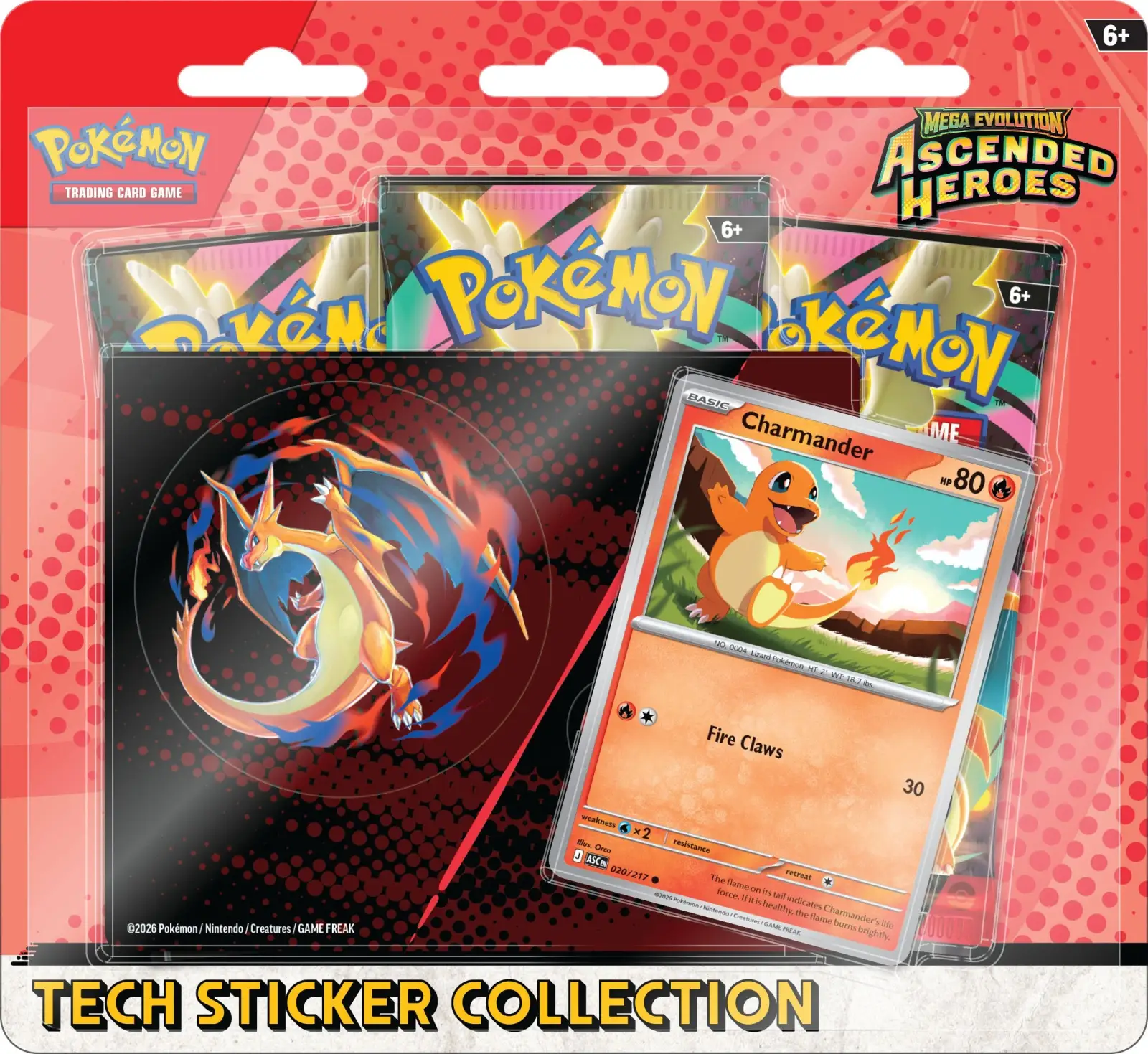 Pokémon TCG: Mega Entwicklung - Erhabene Helden - Tech Sticker - Mega Glurak Y (DE)