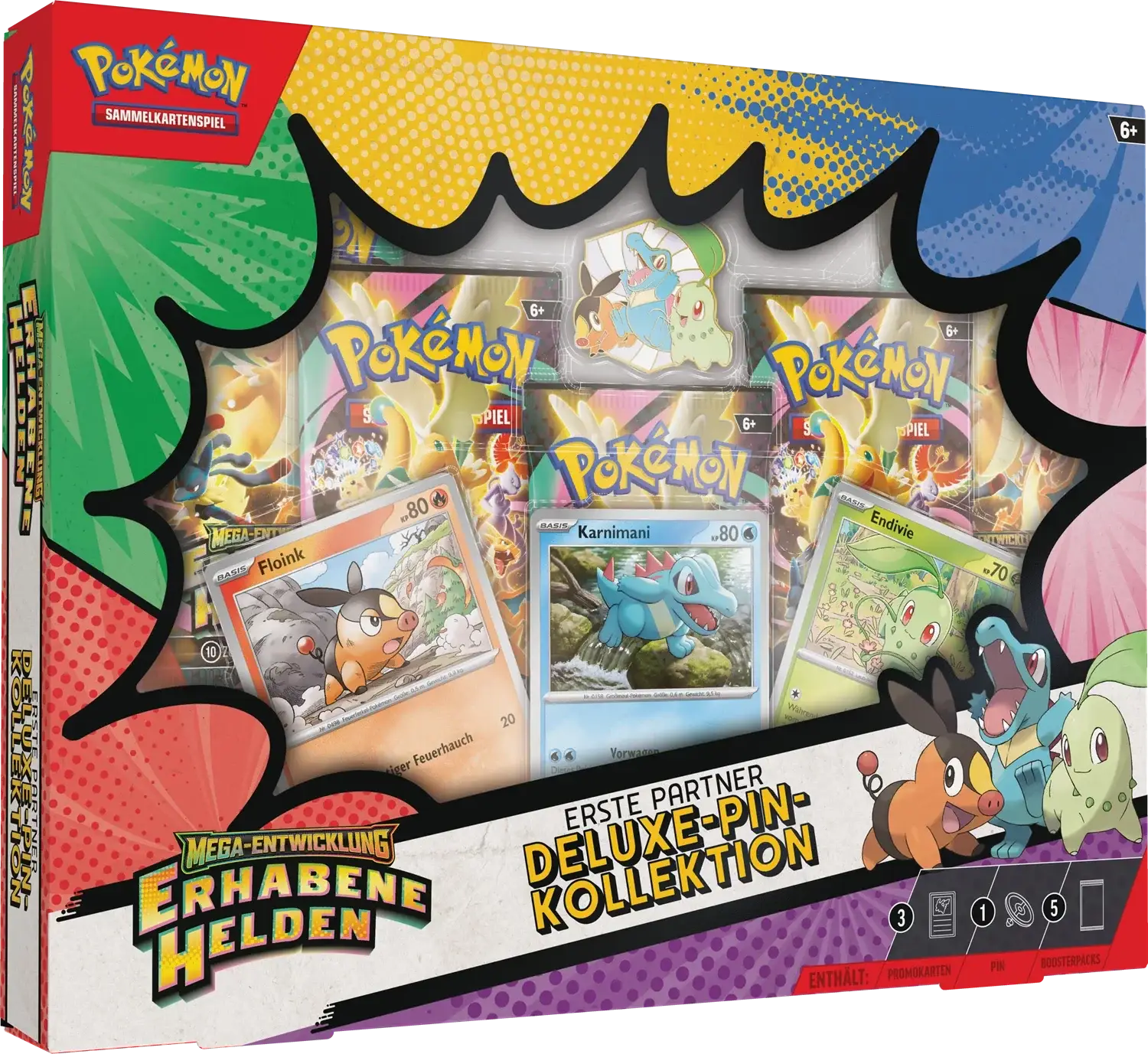 Pokémon TCG: Mega Evolution - Erhabene Helden - Deluxe Pin Collection (DE) - Image 2