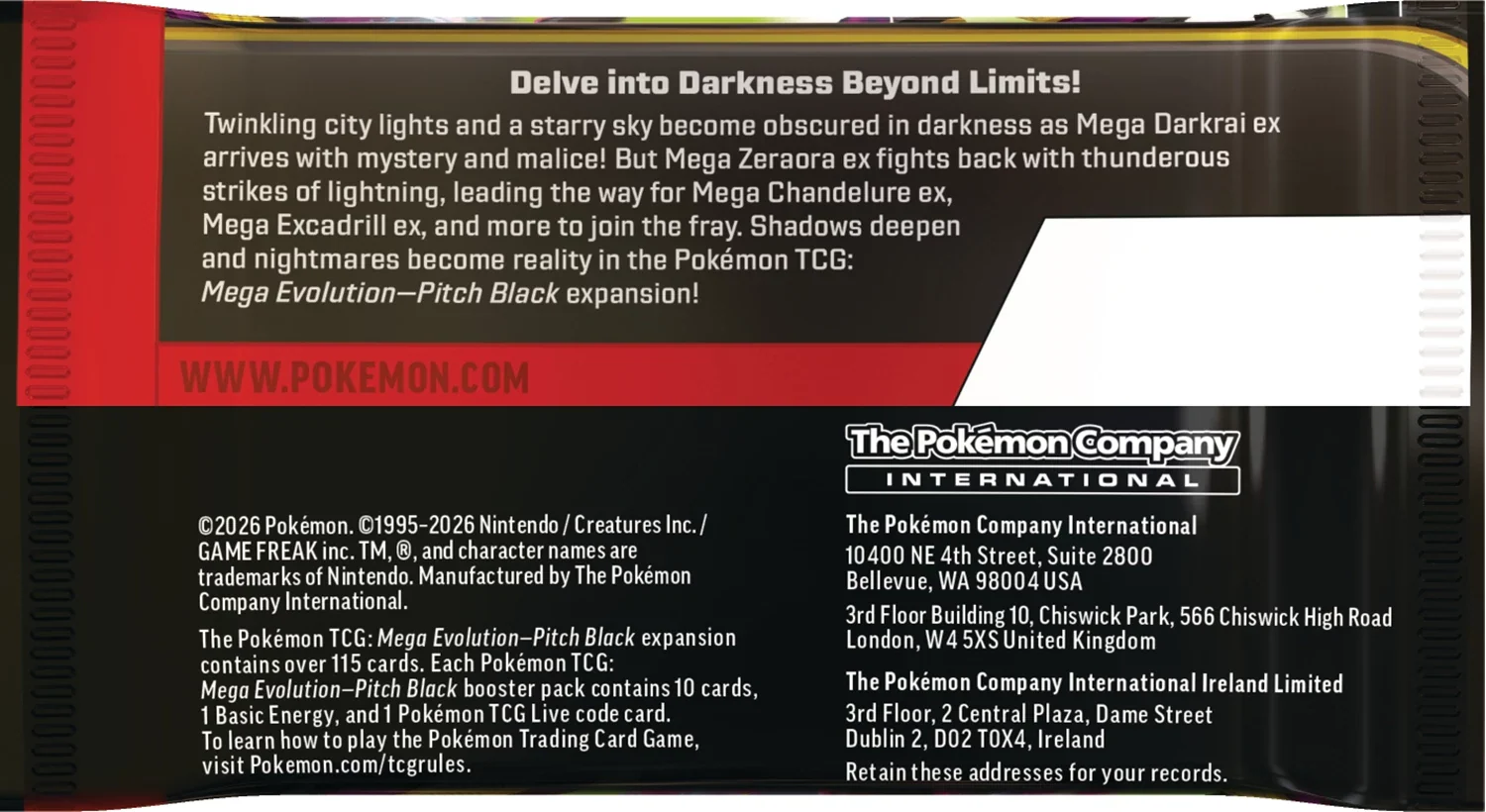 Pokémon TCG: Mega Evolution - Pitch Black - Booster Display (EN) - Image 7