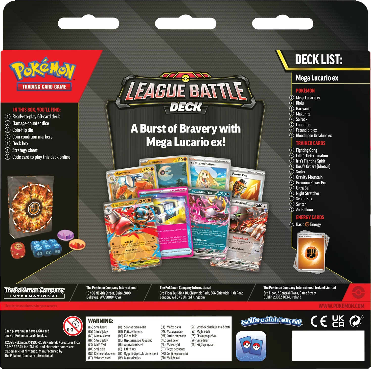 Pokémon TCG: League Battle Deck - Mega Lucario-ex  (EN) - Image 2