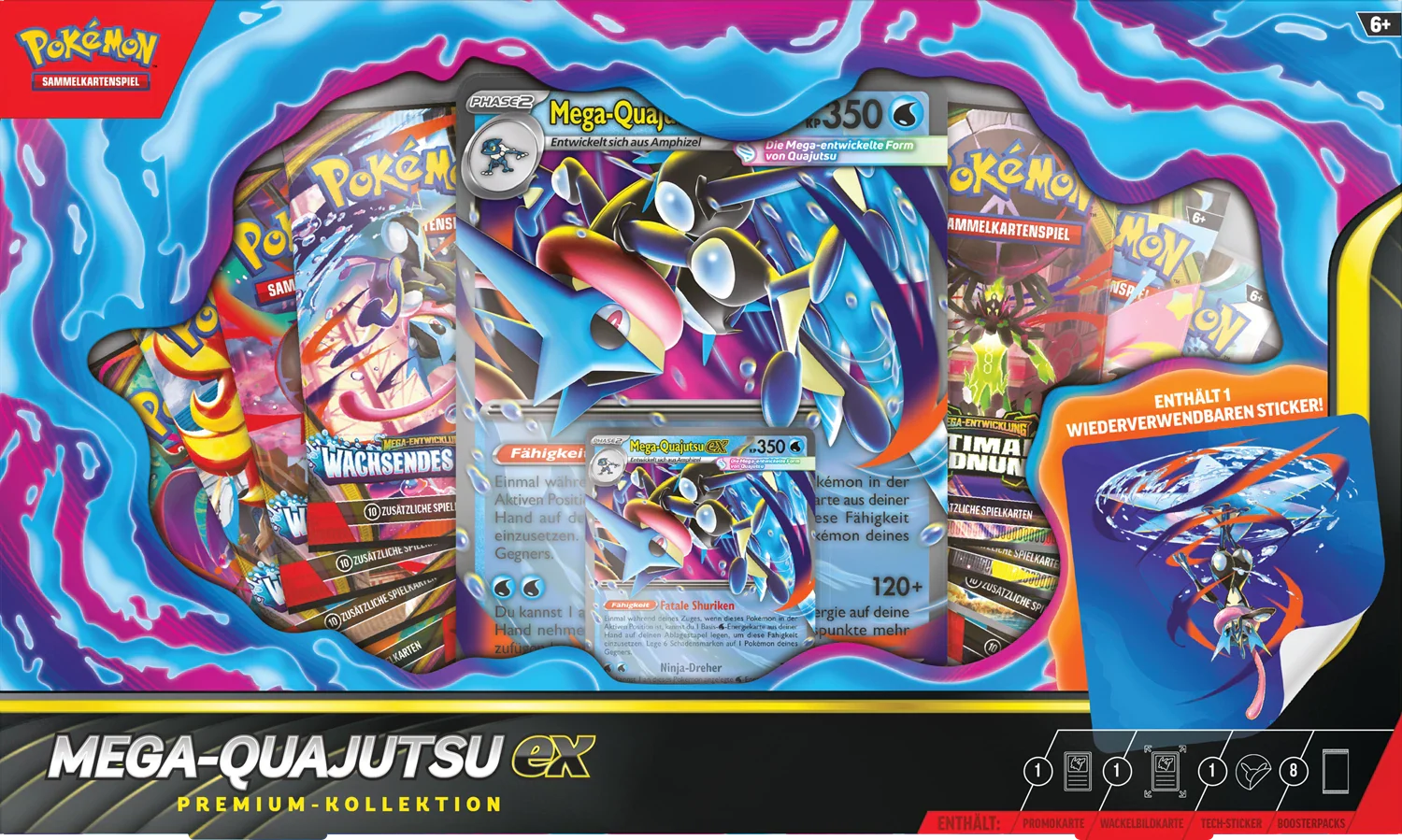 Pokémon TCG: Mega-Quajutsu - Premium ex Collection (DE)