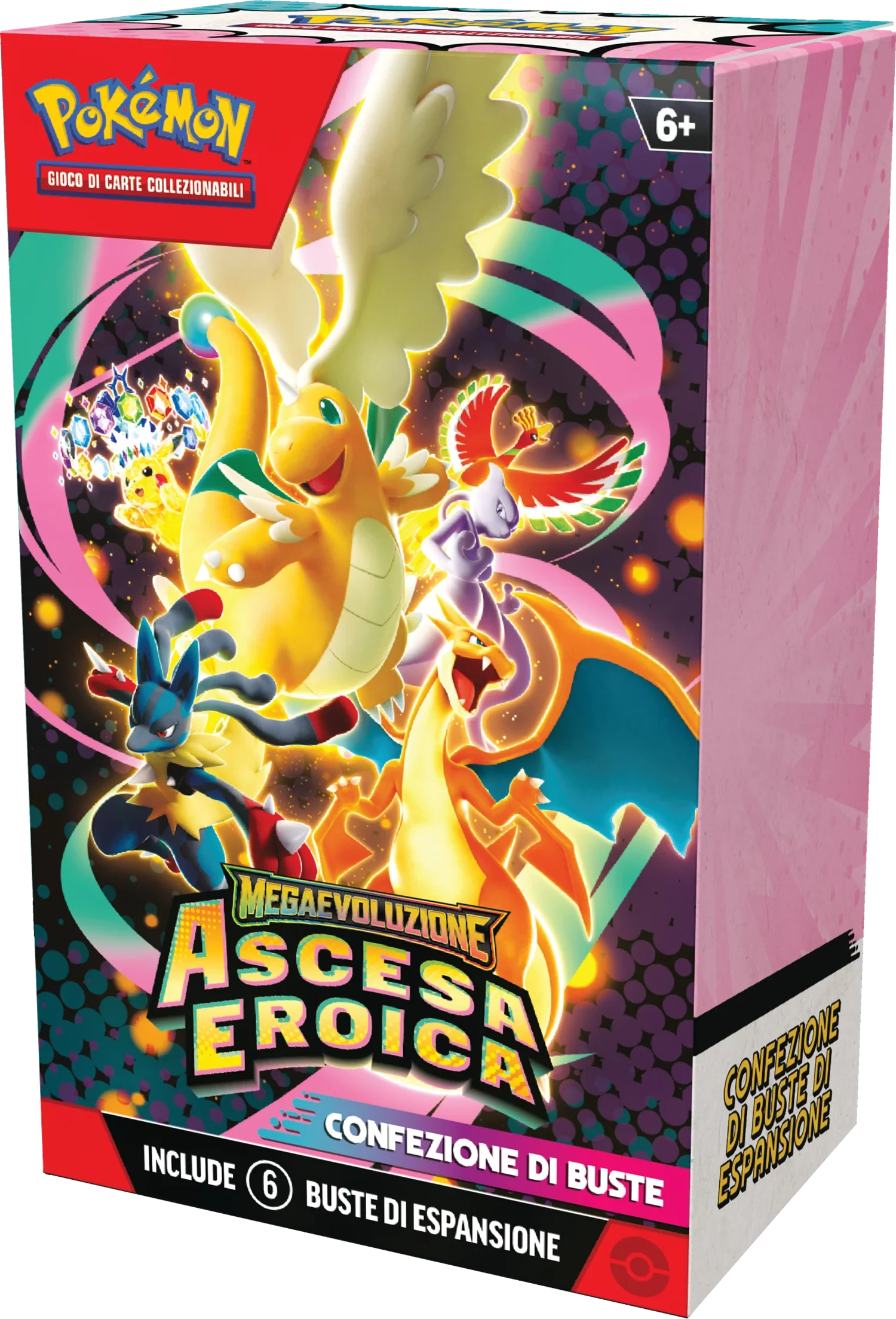 Pokémon TCG: Megaevoluzione - Ascesa Eroica - Confezione di Buste (6 Booster) (IT) - Image 2