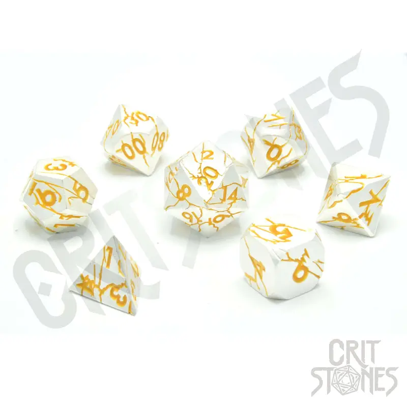 RPG Dice Set: Metal - Divine Decree
