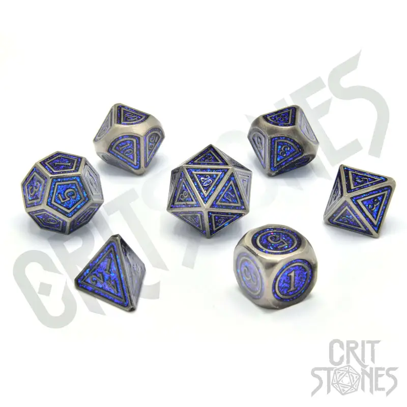 RPG Dice Set: Metal - Paladin's Pledge