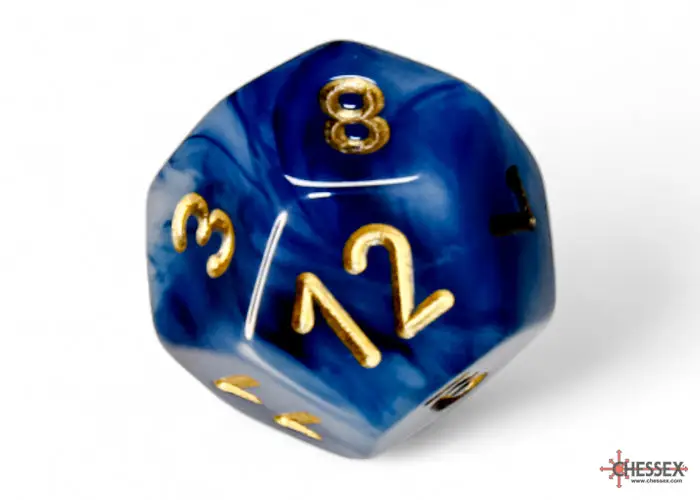 RPG Dice Set: Phantom - Teal/Gold (7) - Image 9