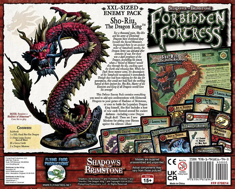 Shadows of Brimstone: Forbidden Fortress - Sho-Rio The Dragon King (EN) - Image 2
