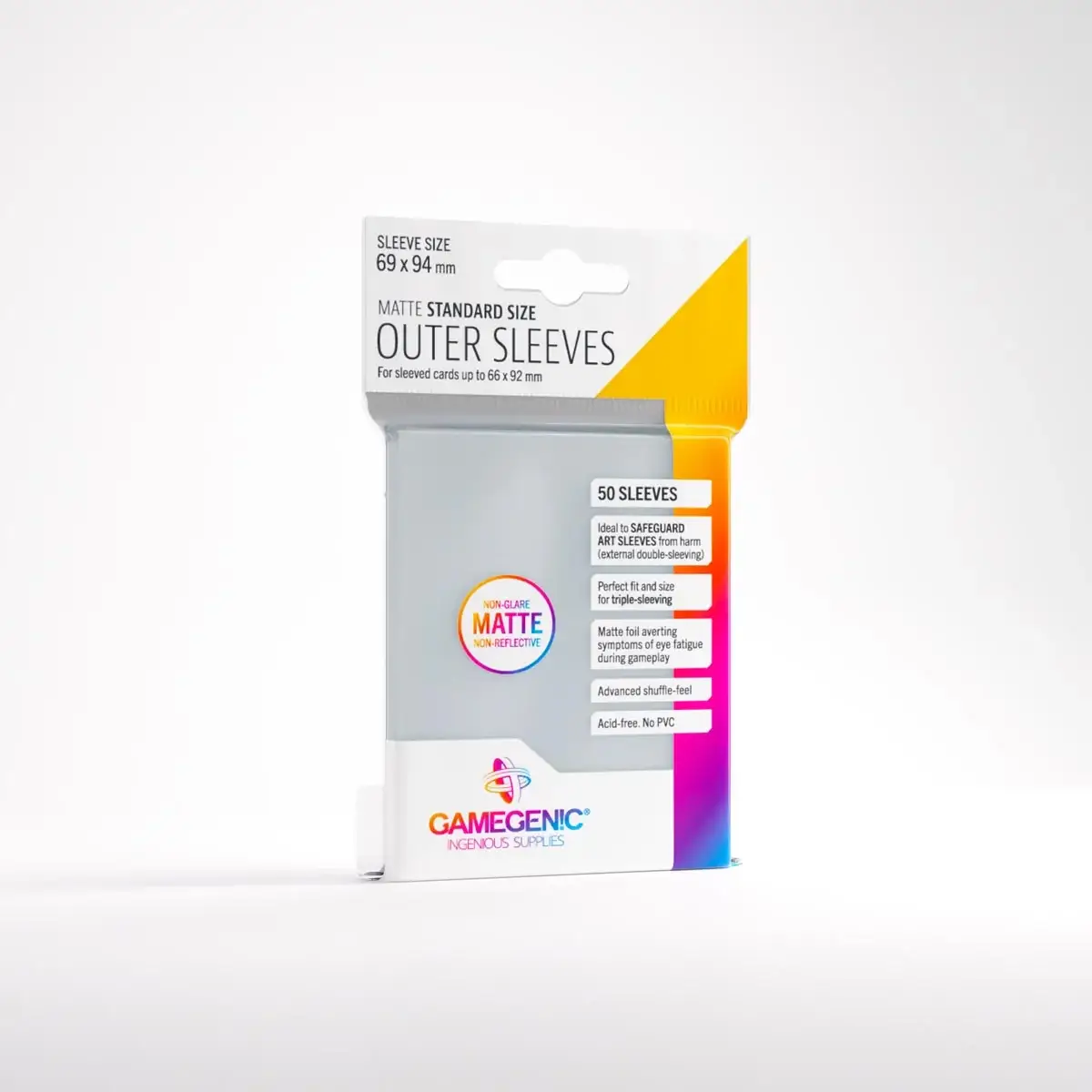 Sleeves: Gamegenic - Outer - Matte - Standard - Clear (50)