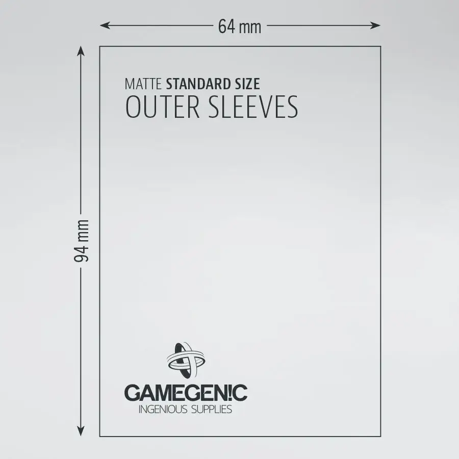 Sleeves: Gamegenic - Outer - Matte - Standard - Clear (50) - Image 3