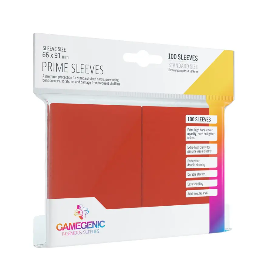 Sleeves: Gamegenic - Prime - Standard - Red (100)