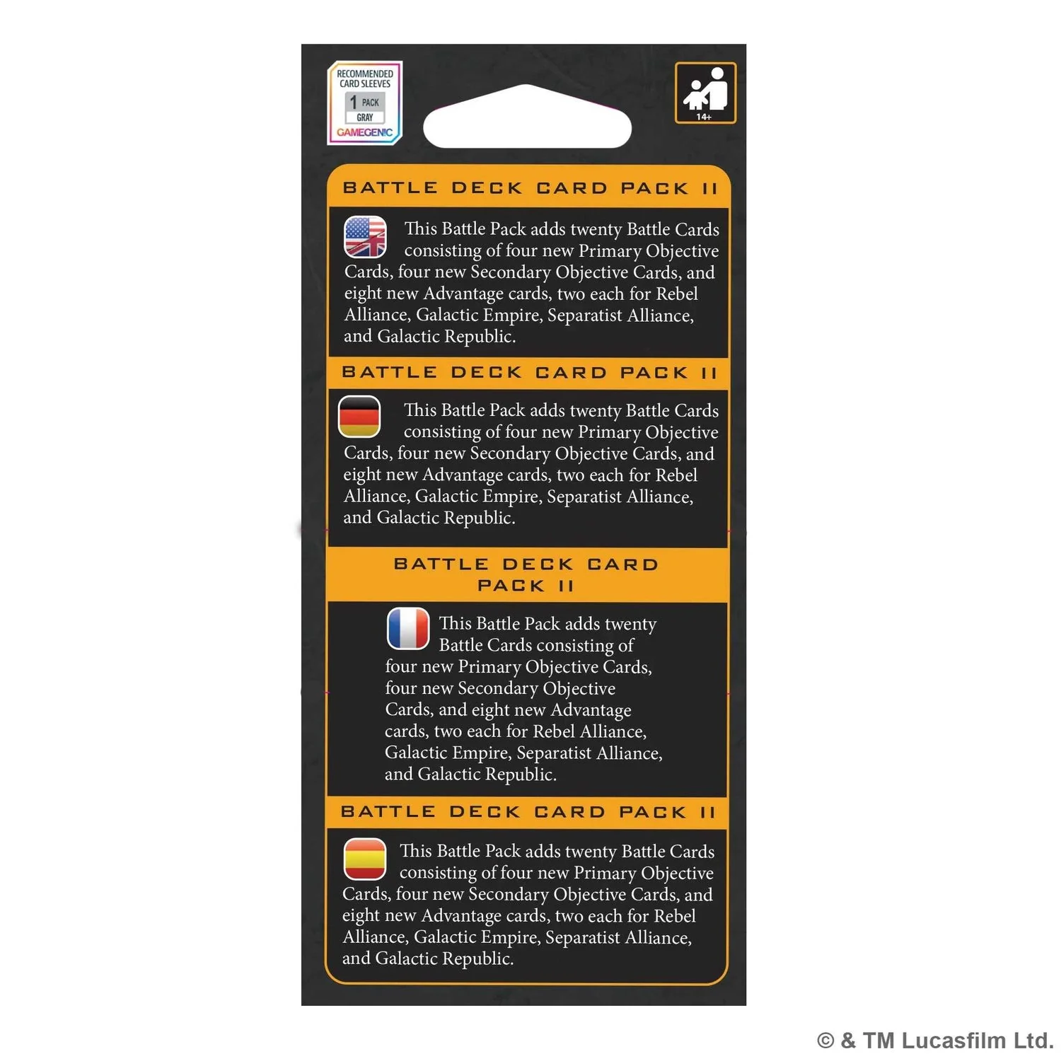 Star Wars: Legion - Battle Deck Card Pack II (EN/DE/ES/FR) - Image 3