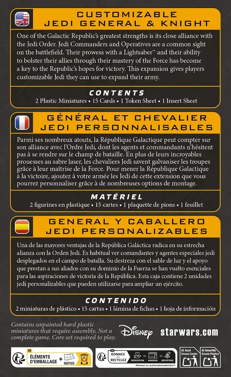 Star Wars: Legion - Customizable - Jedi General & Knight (EN/DE/FR/ES) - Image 2