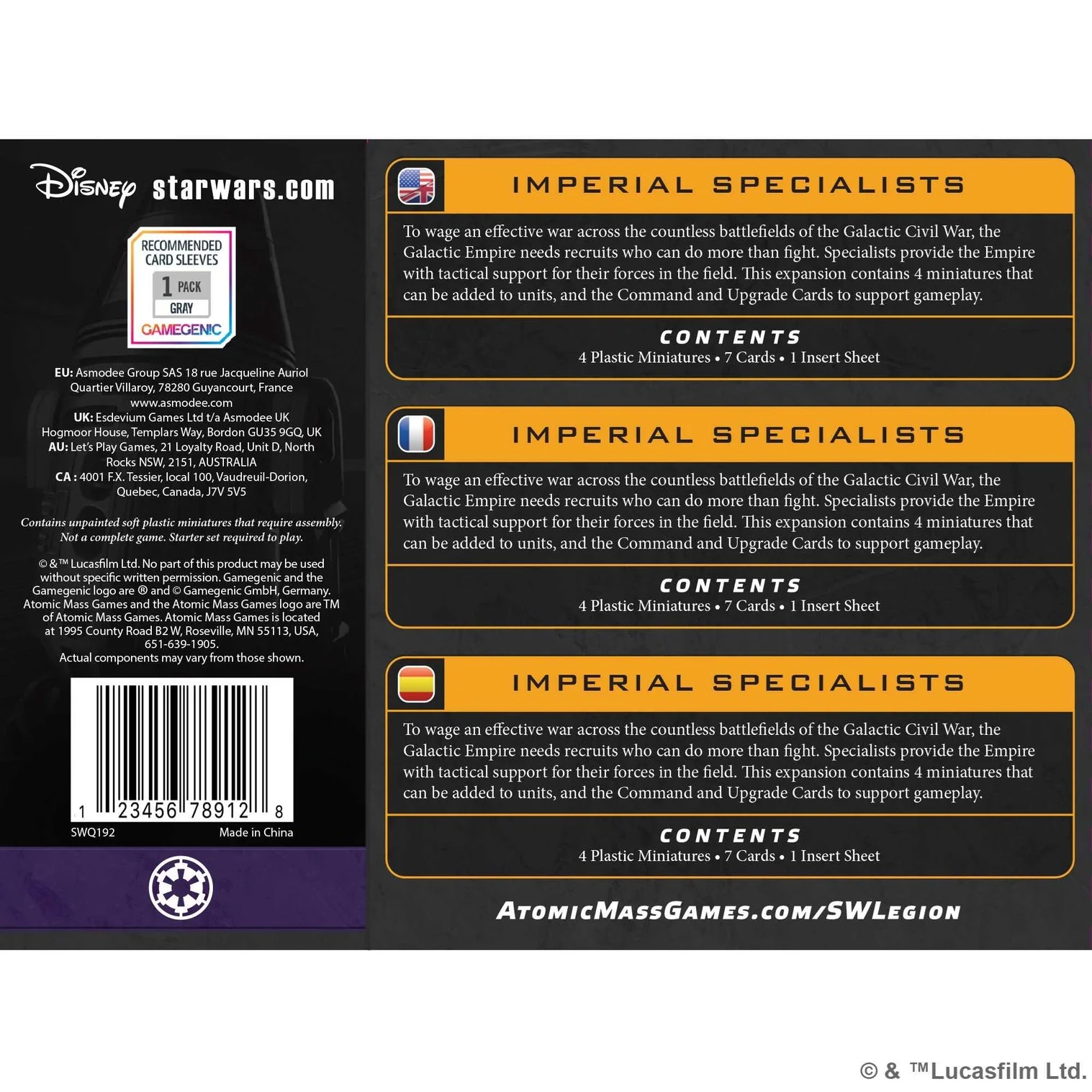 Star Wars: Legion - Imperial Specialists (EN/DE/ES/FR) - Image 4