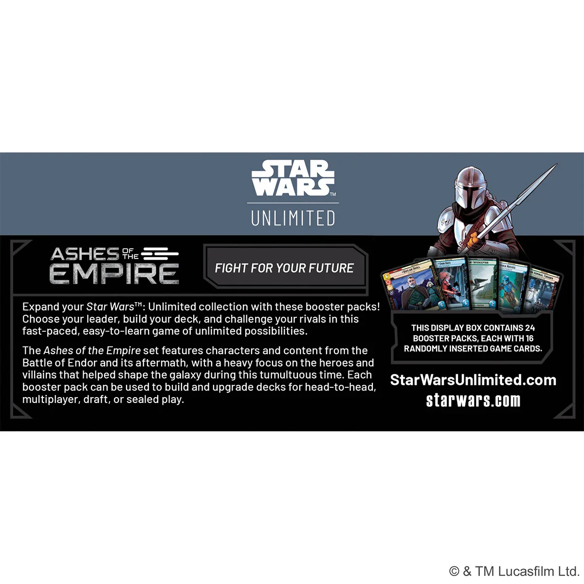 Star Wars: Unlimited - Ashes of the Empire - Display (24 Booster) (EN) - Image 2