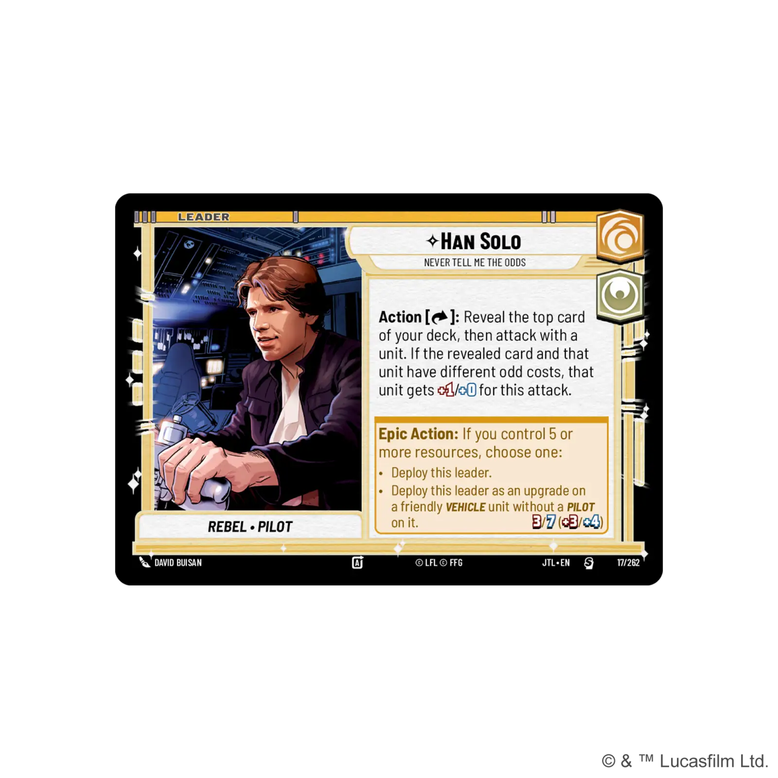 Star Wars: Unlimited - Jump to Lightspeed - Spotlight Starter Deck - Han Solo (EN) - Image 3