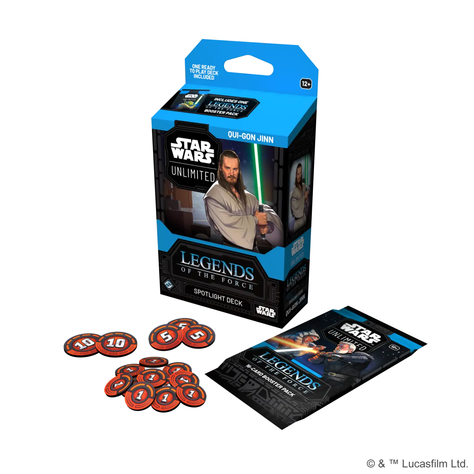 Star Wars: Unlimited - Legends of the Force - Spotlight Starter Deck - Qui-Gon Jinn (EN) - Image 2