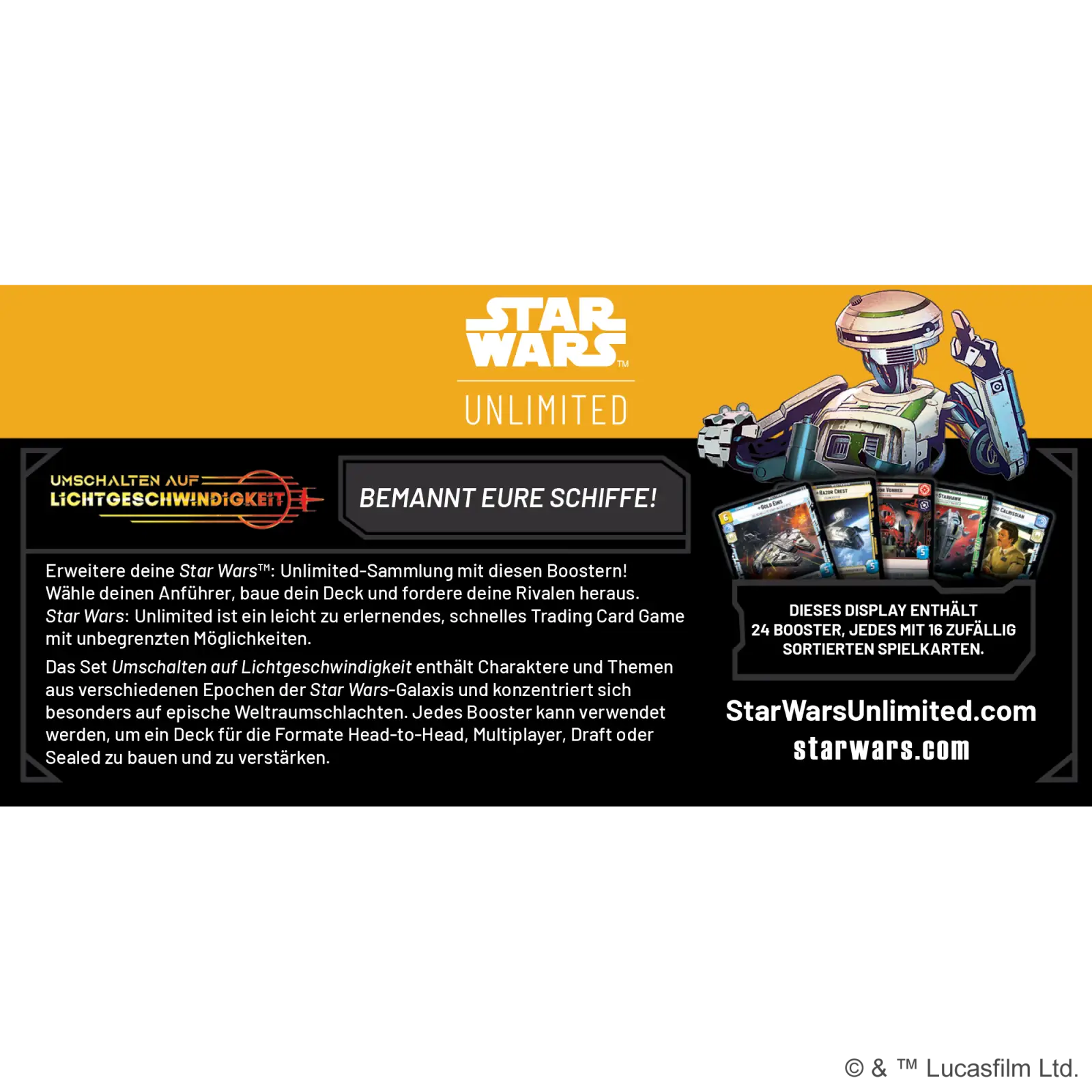 Star Wars: Unlimited - Umschalten auf Lichtgeschwindigkeit - Display (24 Booster) (DE) - Image 4
