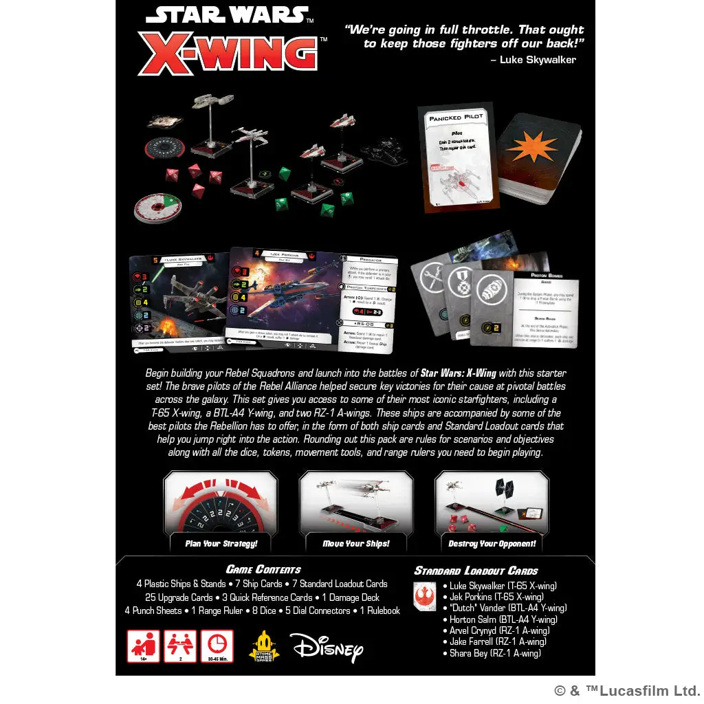 Star Wars X-Wing: Second Edition - Rebel Alliance Squadron Starter Pack (EN) - Image 2