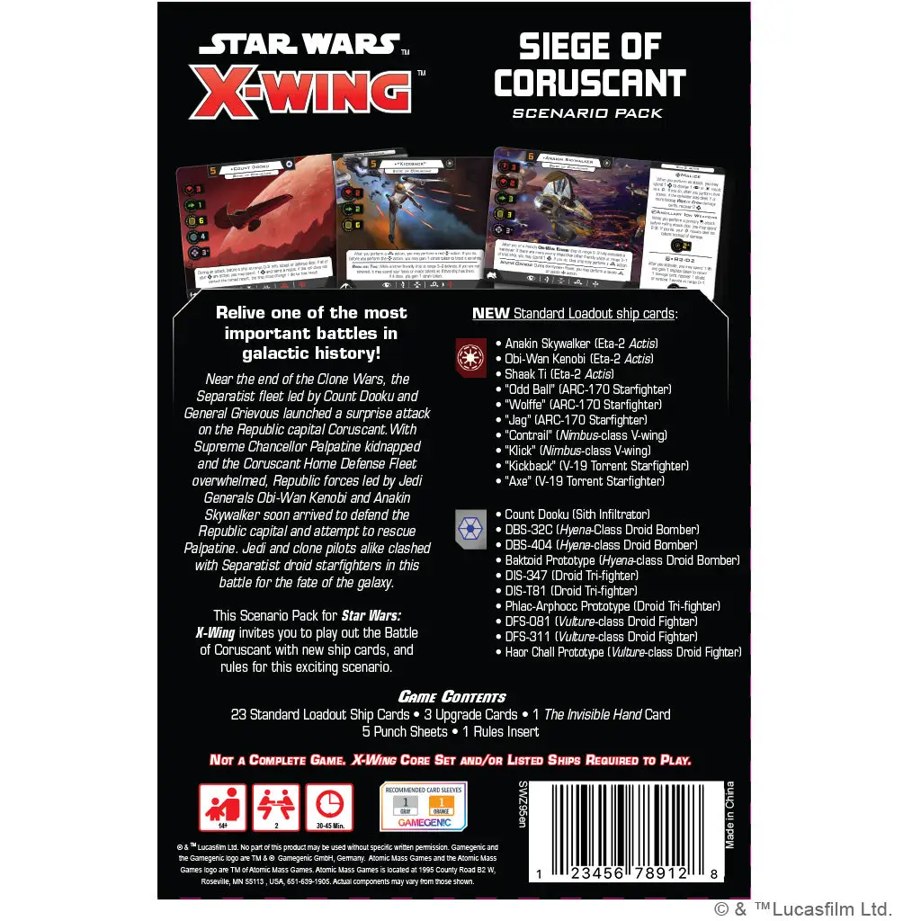 Star Wars X-Wing: Second Edition - Siege of Coruscant (EN) - Image 2