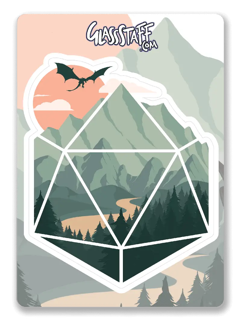 Sticker: A D20 Scene